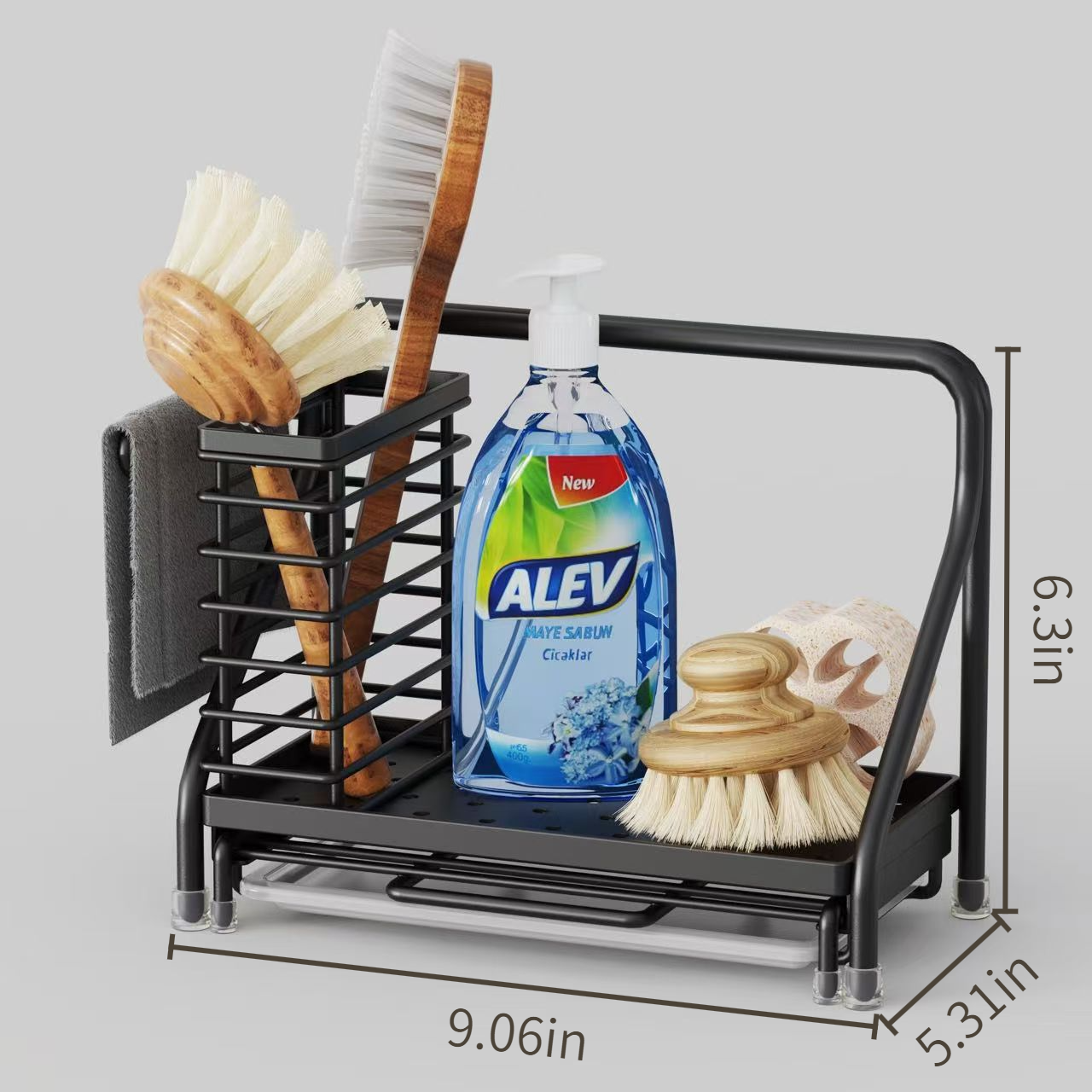 Kitchen Cleaning Tools Storage Rack