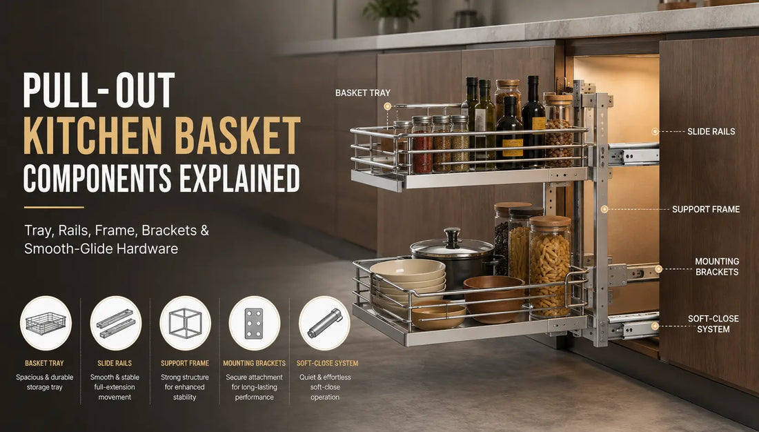 Pull-Out Kitchen Basket Components Explained