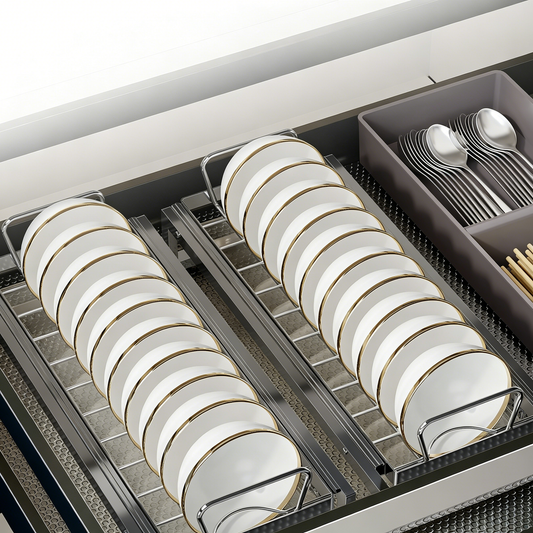 Pull-out Cabinet Dish Rack