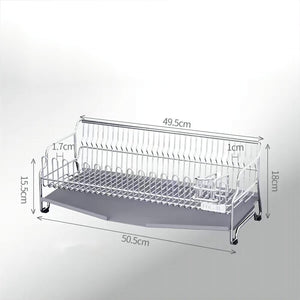 304 stainless steel sink draining rack（Comes with a chopstick holder and a knife holder）