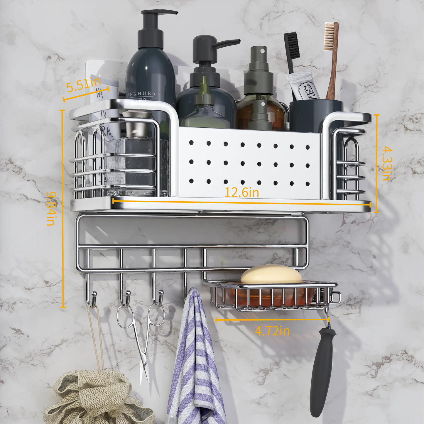 Multifunctional Bathroom Shelf