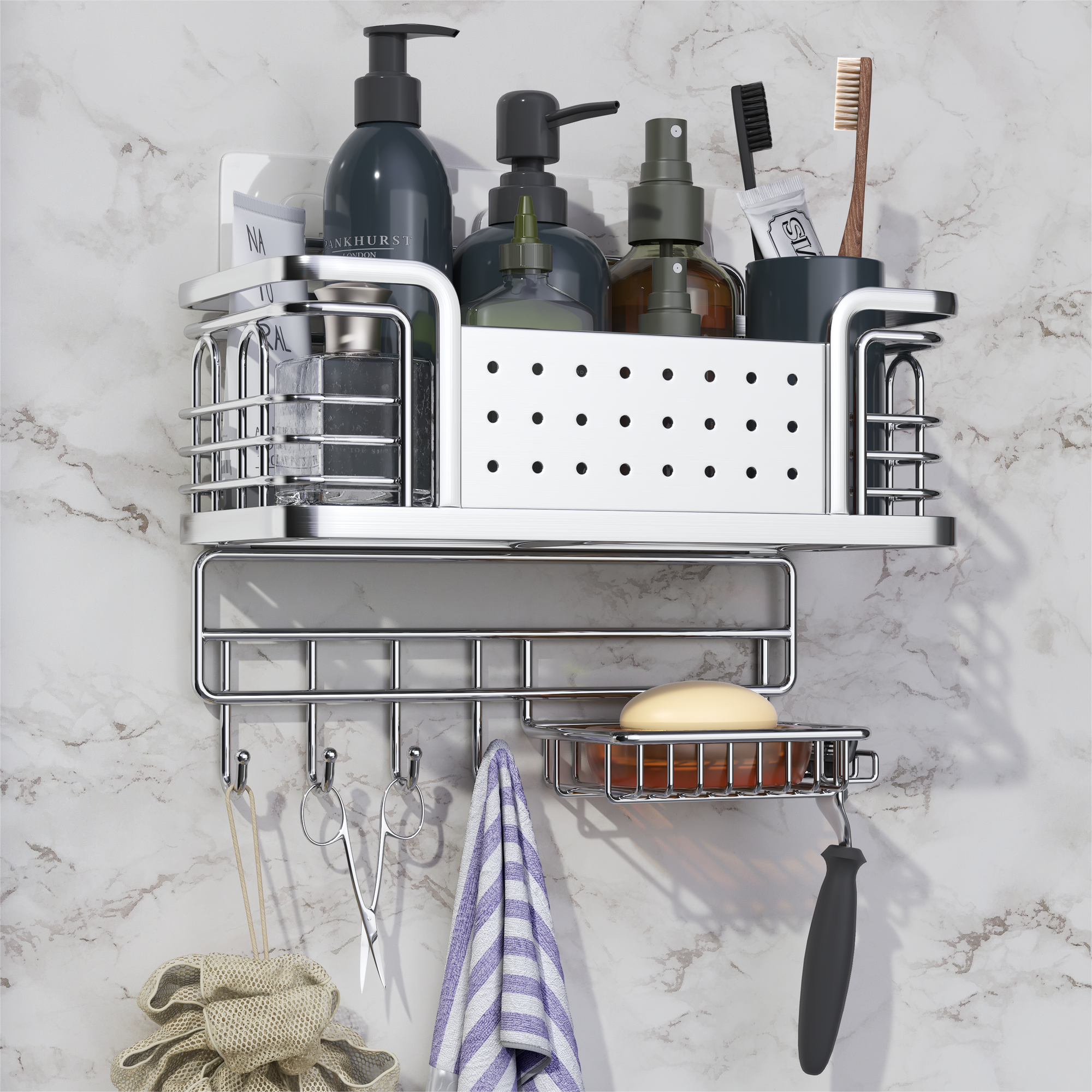 Multifunctional Bathroom Shelf