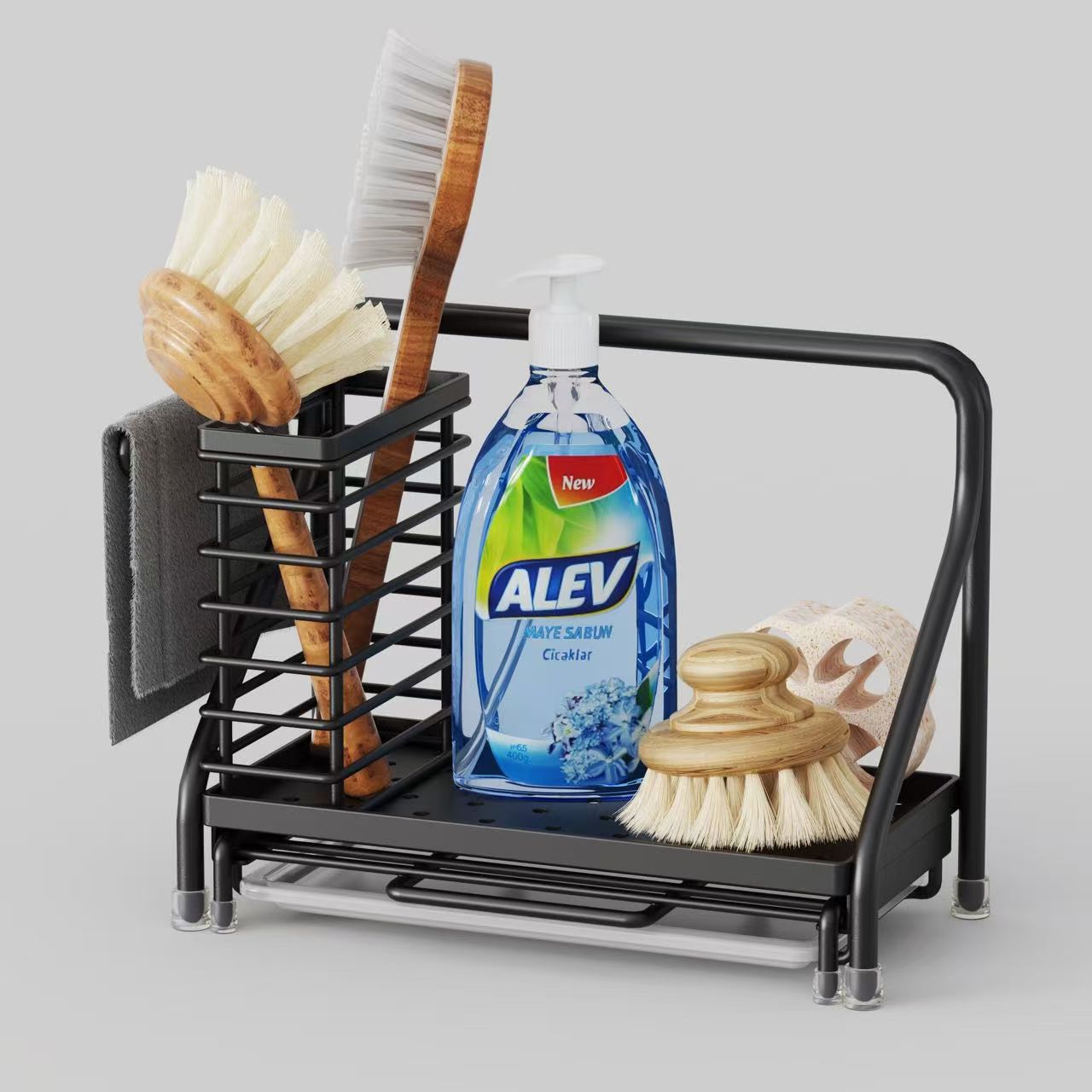 Kitchen Cleaning Tools Storage Rack