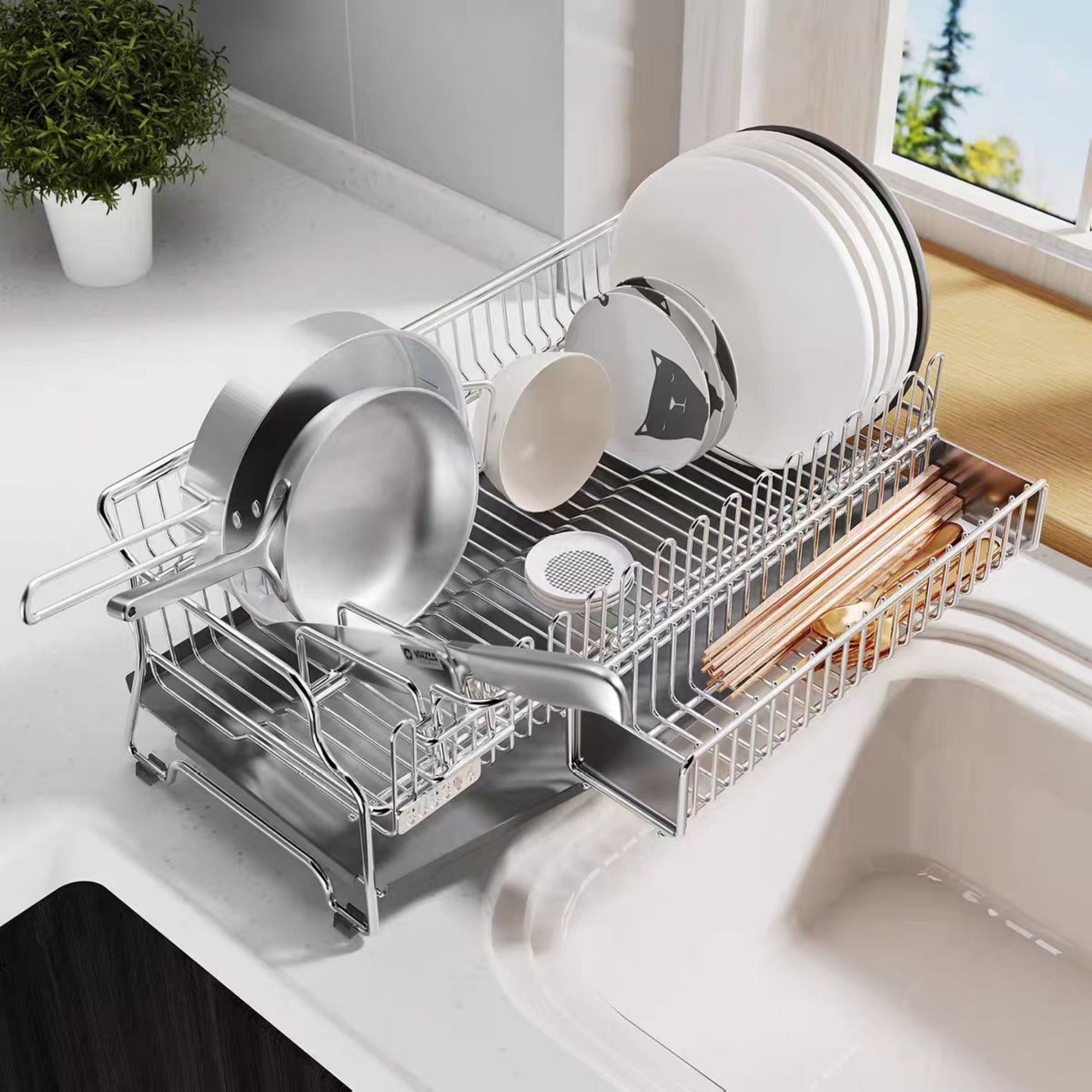 Kitchen Dish Drying Rack