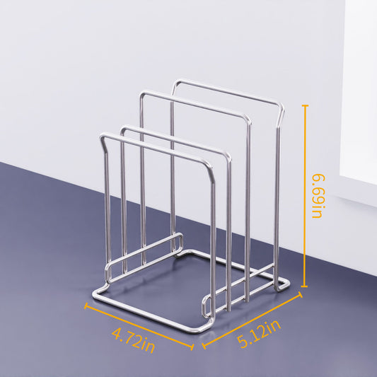 Stainless Steel Multi-Slot Cutting Board Holder