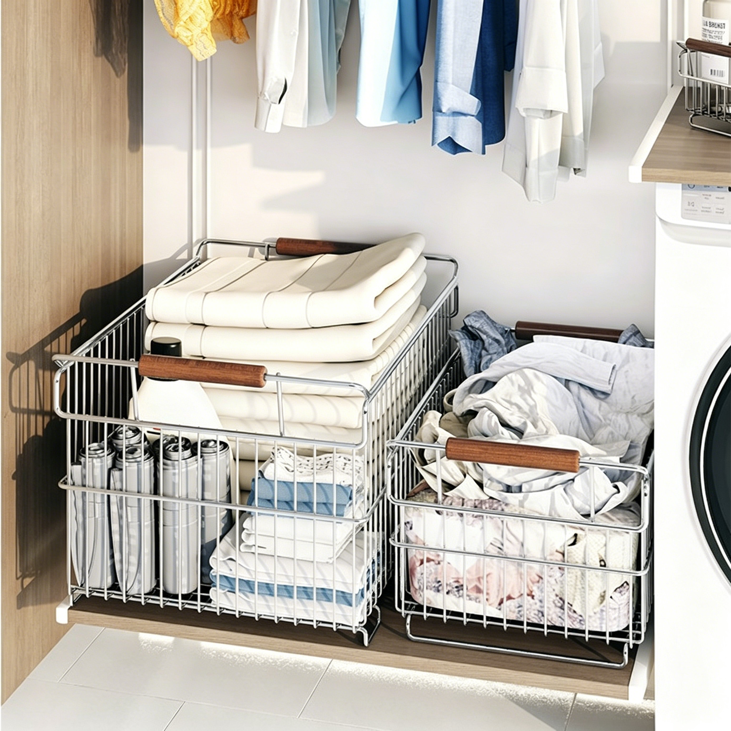 304 Stainless Steel Multi-Functional Storage Basket