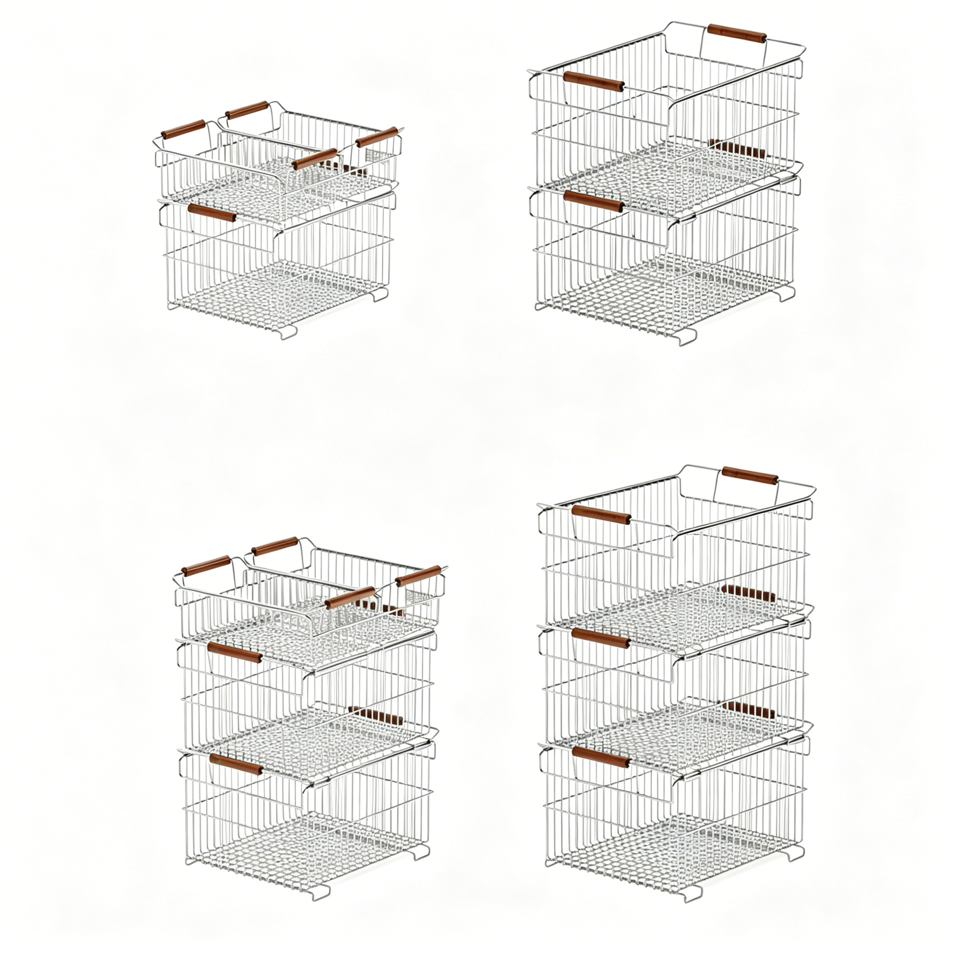 304 Stainless Steel Multi-Functional Storage Basket
