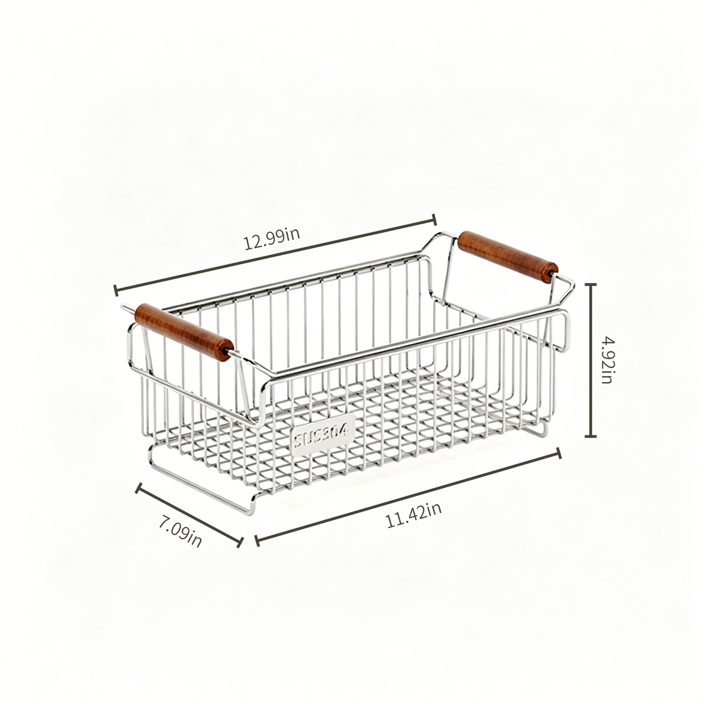 304 Stainless Steel Multi-Functional Storage Basket size