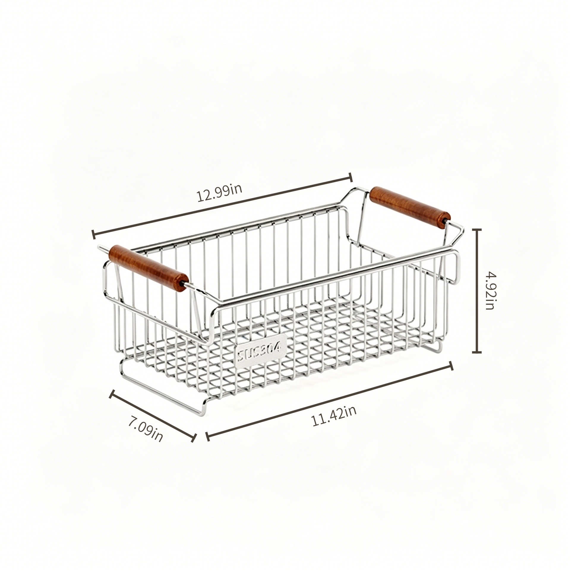304 Stainless Steel Multi-Functional Storage Basket size