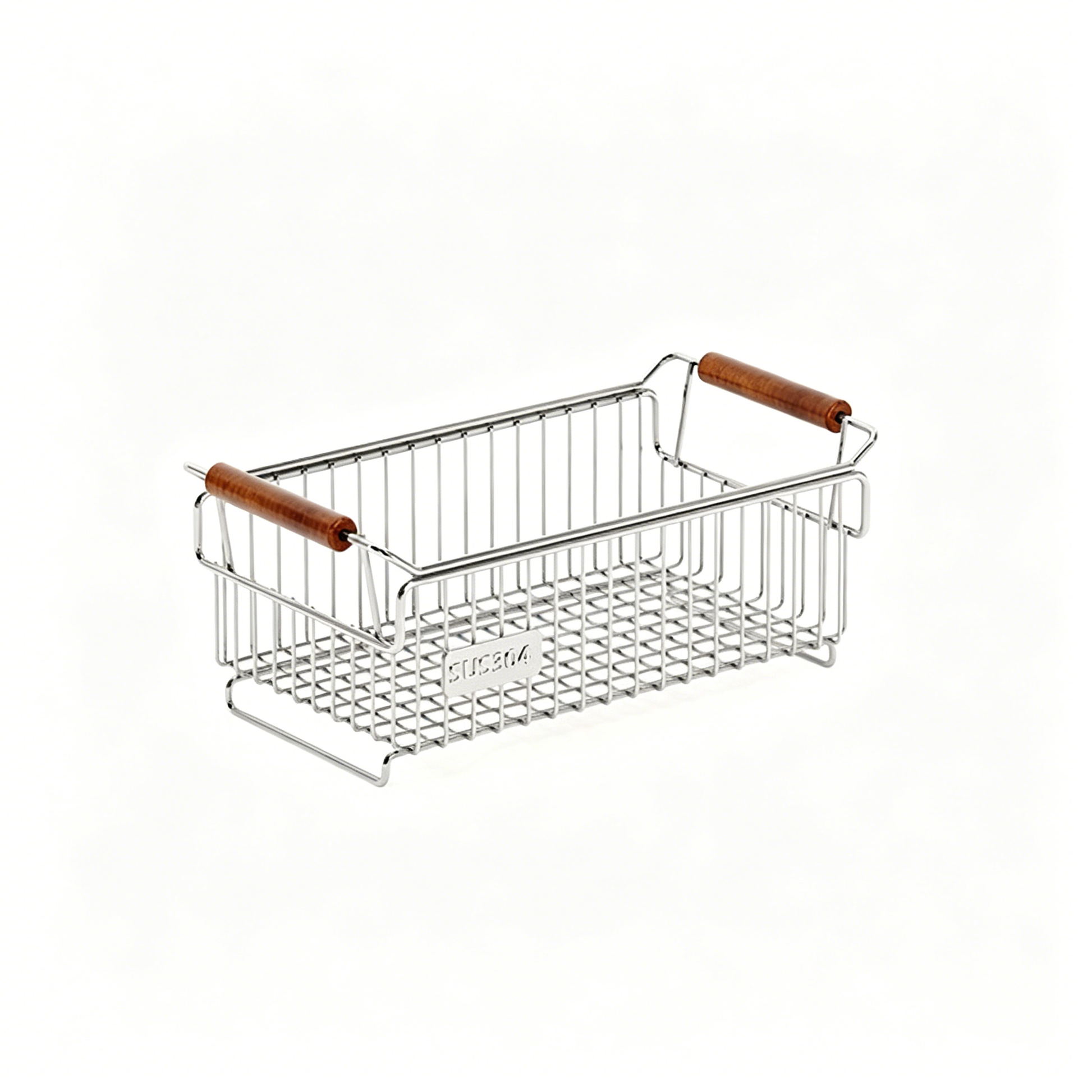 304 Stainless Steel Multi-Functional Storage Basket - Small
