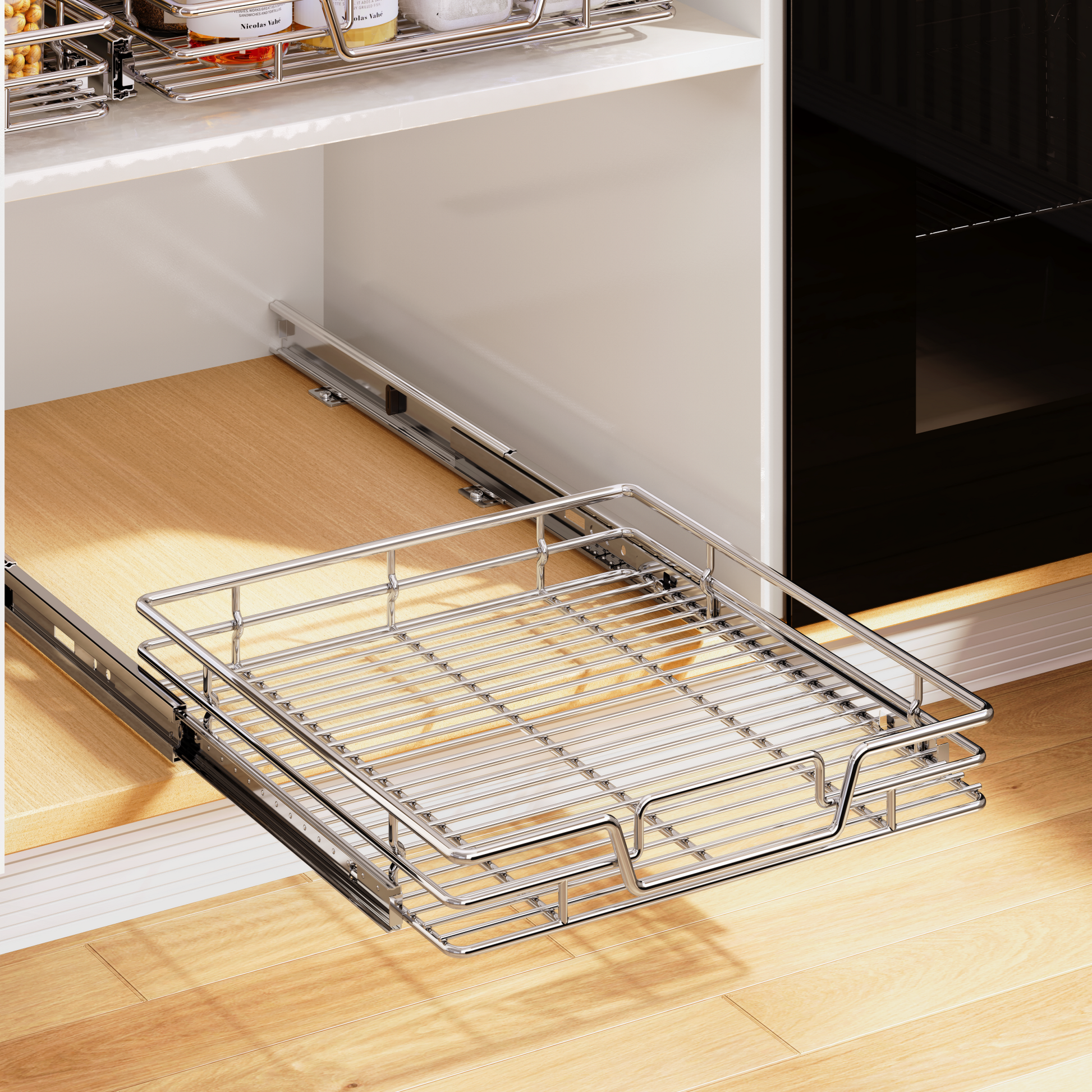 304 Stainless Steel Pull-Out Kitchen Basket