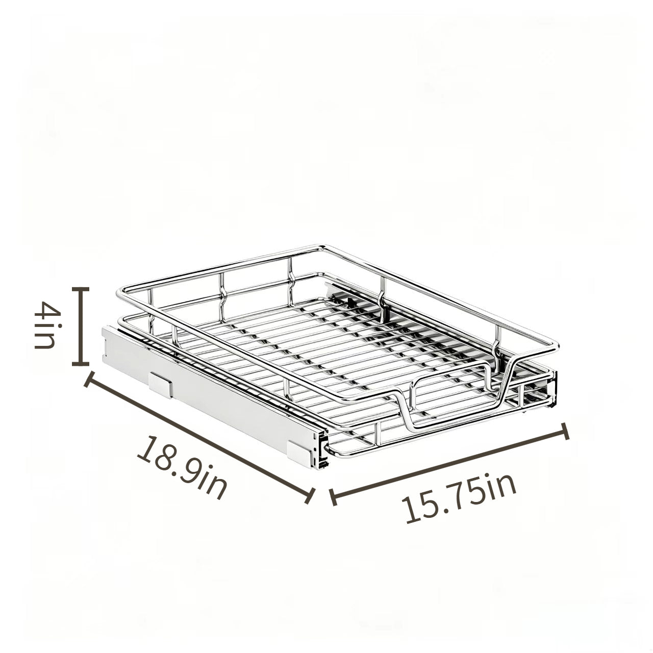 304 Stainless Steel Pull-Out Kitchen Basket