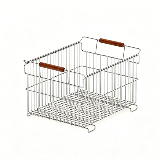 （large）304 Stainless Steel Multi-functional Storage Basket