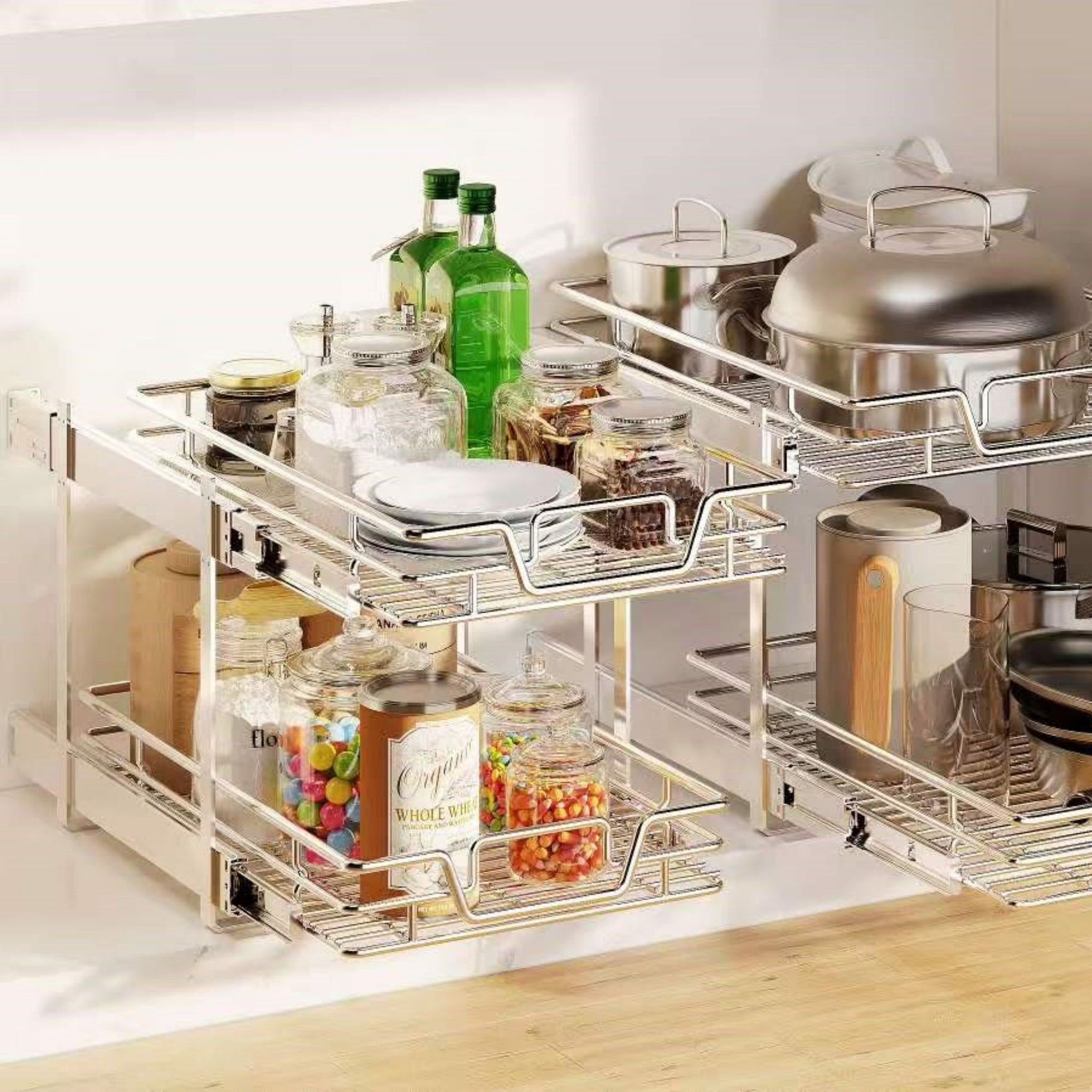 Organizing the kitchen cabinets