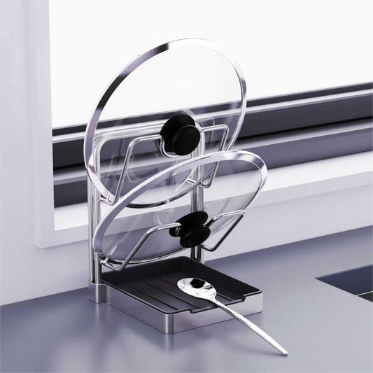 Pot Lid and Utensil Rest Organizer