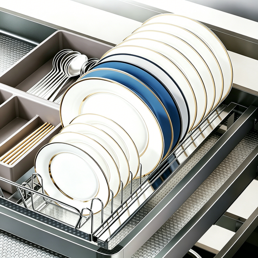 Pull-out Cabinet Dish Rack