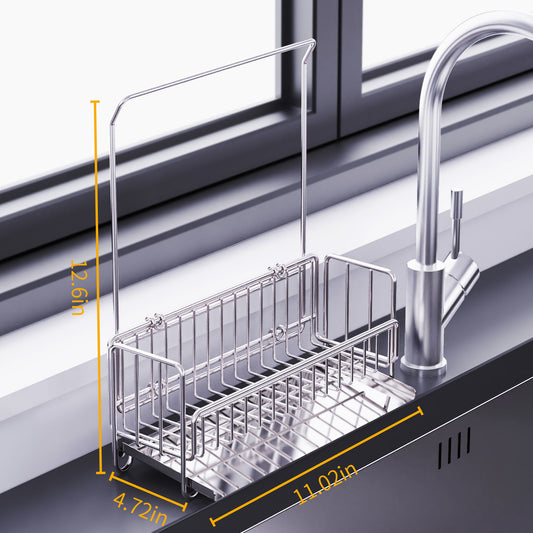 Stainless Steel Kitchen Cleaning Tool Storage Rack size
