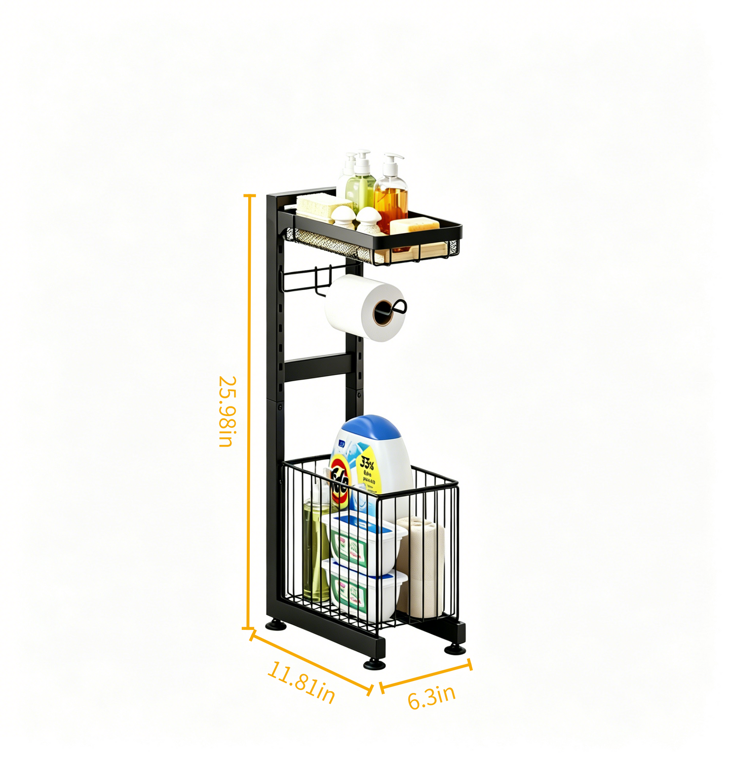 304 Stainless Steel Slim Pull-Out Storage Rack