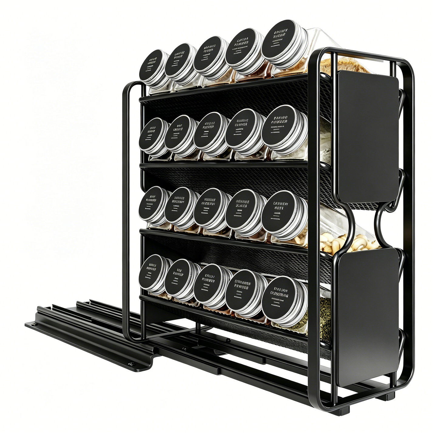 304 Stainless Steel Slide-out Spice Rack